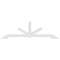 Ekena Millwork Vanguard Architectural Grade PVC Gable Bracket, 96"W x 28"H x 4"D x 4"F, 7/12 Pitch GBP096X28X0404VAN00 - alternate 5
